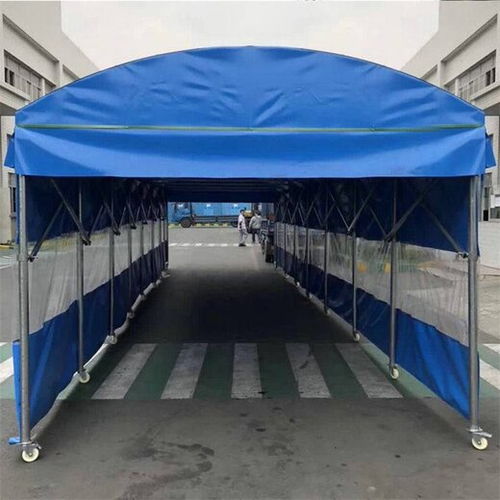 天津可折疊室外收縮雨棚 性能可靠的電動(dòng)推拉蓬與紡織品上光皂的完美結(jié)合
